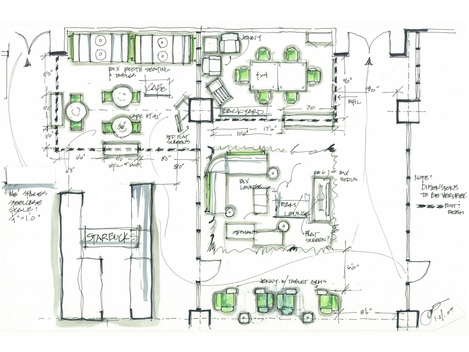 Intra Space Design Sketch